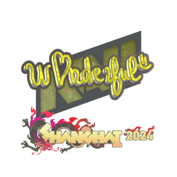 Sticker | w0nderful (Glitter) | Shanghai 2024