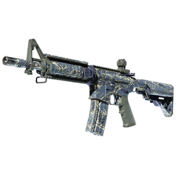 M4A4 | Naval Shred Camo (Well-Worn)