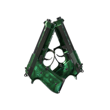 Dual Berettas | Polished Malachite (Field-Tested)