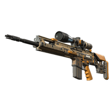 SCAR-20 | Short Ochre (Battle-Scarred)