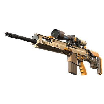 SCAR-20 | Short Ochre (Minimal Wear)