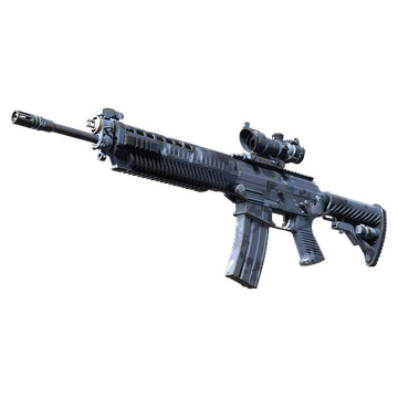 SG 553 | Night Camo (Well-Worn)
