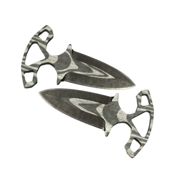 ★ Shadow Daggers | Black Laminate (Battle-Scarred)