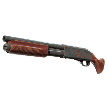 Sawed-Off | Crimson Batik (Battle-Scarred)